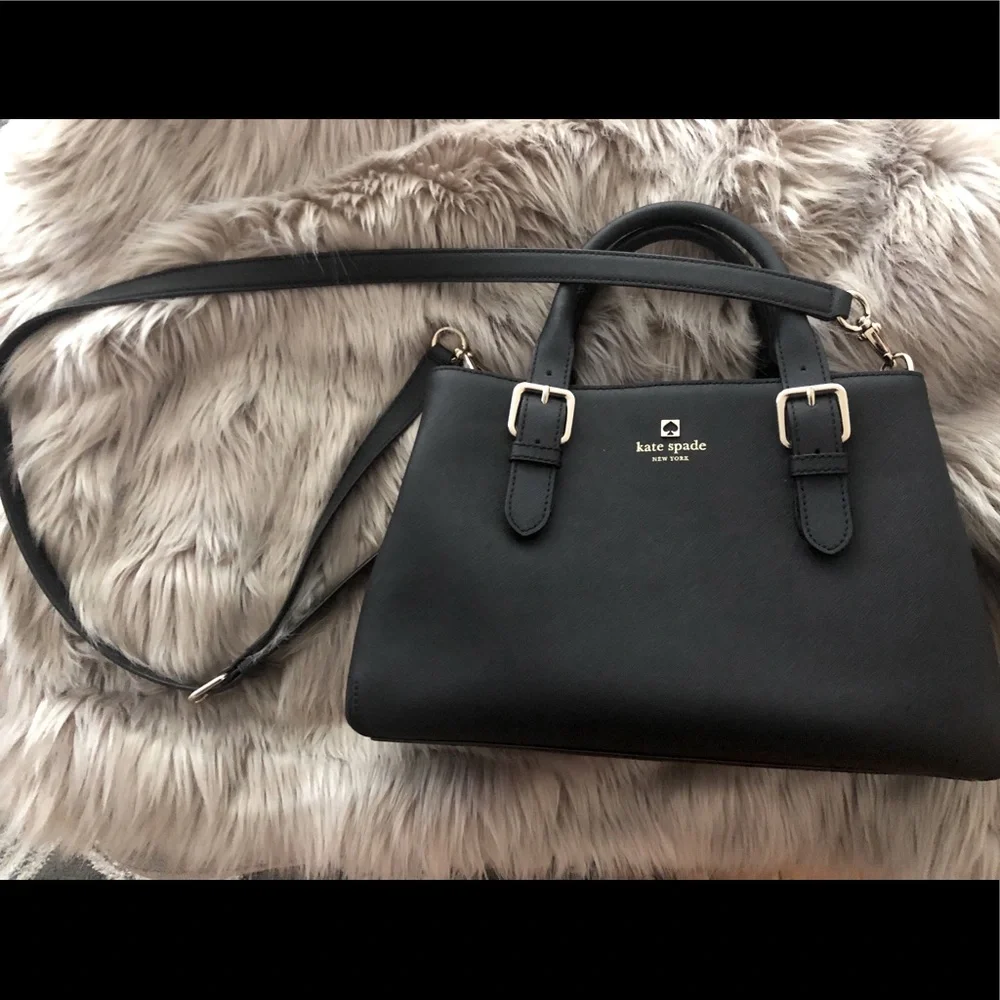 Kate Spade Black Leather Bag - Picture 1 of 5